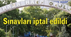 Hava Harp Okulu sınavları iptal edildi