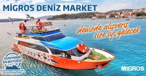 MİGROS, MARKETİ DENİZE TAŞIDI