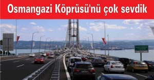 Osmangazi Köprüsünden 5 günde 400 bin 523 araç geçti