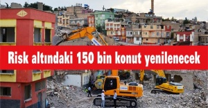 Risk altındaki 150 bin konut yenilenecek