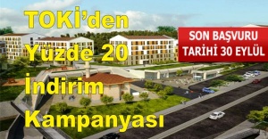 TOKİ’den yüzde 20 indirimli kampanya