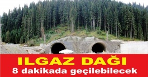 Ilgaz Dağı 8 dakikada geçilebilecek