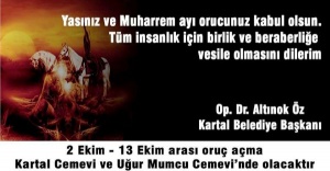 KARTAL BELEDİYESİ’NDEN MUHARREM AYI İFTAR YEMEĞİ