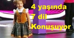 4 yaşında 7 dil konuşuyor