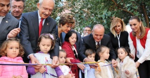 KEMAL KILIÇDAROĞLU TÜRKİYE’NİN İLK EKOLOJİK ÇOCUK YUVASINI AÇTI