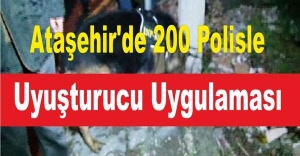 Ataşehir'de 200 Polisle Uyuşturucu Uygulaması