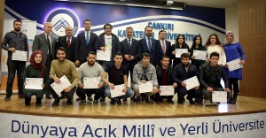 Çankırı'da  KOSGEB Girişimcilik Sertifika Töreni Gerçekleştirildi