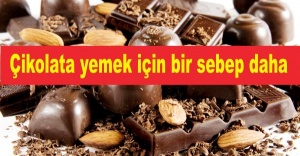 Çikolata yemek için bir sebep daha