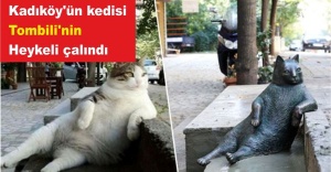 Kadıköy'ün kedisi 'Tombili'nin heykeli çalındı
