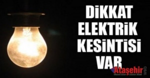 Ataşehir ve Pendik'de elektrik kesintisi