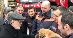 Beykoz'da  “Kuyu” Köpek Kurtarıldı