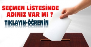 Seçmen Listesinde İsminiz Varmı