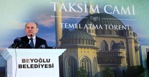 Taksim Camii'nin temeli atıldı