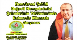 Şehit Savcı Mehmet Selim Kiraz’ı Rahmetle Anıyoruz
