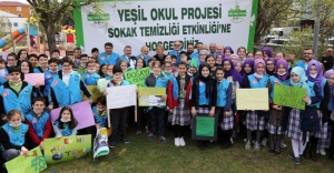 Beykoz'da Yeşil Okul Öğrencilerinden Çevre Seferberliği