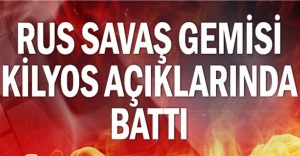 Karadeniz'de Rus savaş gemisi battı