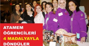 ATAMEM ÖĞRENCİLERİ 4 BRANŞDA 4 MADALYAYLA DÖNDÜLER