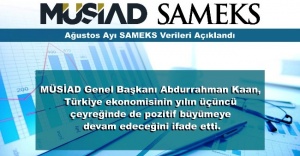 Ağustos Ayı SAMEKS Verileri Açıklandı