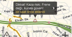 İçişleri Bakanlığı sürücüleri Yandex üzerinden uyarıyor