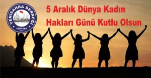 5 Aralık Dünya Kadın Hakları Günü Kutlu Olsun