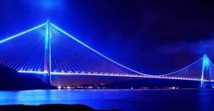Yavuz Sultan Selim Köprüsü, mavi ve turuncu ışıklarla aydınlanacak
