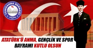 19 Mayıs Atatürk'ü Anma Gençlik ve Spor Bayramınız kutlu olsun.