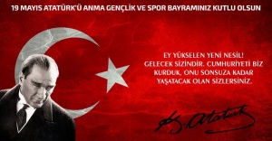 19 Mayıs Atatürk'ü Anma Gençlik ve Spor Bayramınız kutlu olsun.