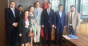 Ahmet Özcan, Emlak Konut GYO Genel Müdürü Murat Kurum’u Ziyaret etti