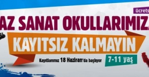 ATAŞEHİR'DE YAZ SANAT OKULLARINA KAYITSIZ KALMAYIN