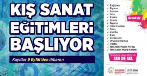 ATAŞEHİR'DE KIŞ SANAT EĞİTİMLERİ YENİDEN BAŞLIYOR