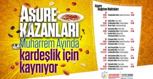 ATAŞEHİR’DE 7 GÜN AŞURE KAZANLARI KAYNAYACAK