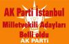 AK Parti İstanbul Milletvekili Adayları
