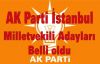 AK Parti İstanbul Milletvekili Adayları