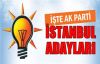 AK Parti'nin Kesinleşen İstanbul İlçe Adayları