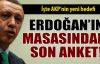 Başbakan Erdoğan'a sunulan son anket