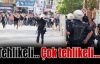 Elazığ'da provokasyon: Terörü tel'in eden grup esnafa saldırdı