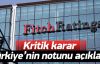 Fitch Türkiye kararını açıkladı