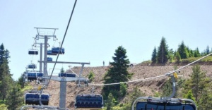 Ilgaz Dağı Yurdun Tepe Kayak Merkezi telesiyej Test sürüşleri başladı