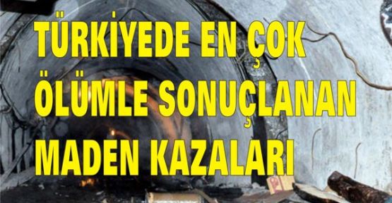 Türkiye'de en büyük maden kazaları