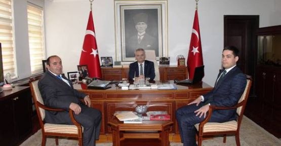 Yaylakent Belde Belediye Başkanı Vahdettin Özcan'ı ziyaret etti.