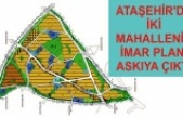 ATAŞEHİR'DE İKİ MAHALLENİN İMAR PLANI ASKIYA ÇIKTI