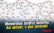 Kar geliyor, 4 gün sürecek!
