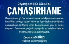 ATAŞEHİR BELEDİYESİ’NDEN ÜCRETSİZ ÇAMAŞIRHANE HİZMETİ 
