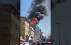 Ataşehir Kayışdağı Mahallesi Akyazılı Caddesinde Korkutan Yangın