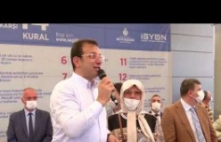 İBB Başkanı Ekrem İmamoğlu. Kadıköy’deki Üretici Kooperatifi Pazarı”nın açılışına katıldı