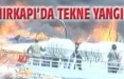 İstanbul Ahırkapı'da tekne yangını