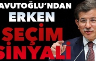 Davutoğlu'ndan "seçime hazır olun"...