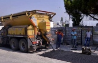 Maltep'de Yollar asfaltlanıyor, otlar biçiliyor