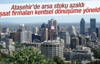 Ataşehir'de Arsa azaldı, Firmalar kentsel dönüşüme...