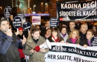 CHP'liler tecavüz ve kadın cinayetlerini protesto...